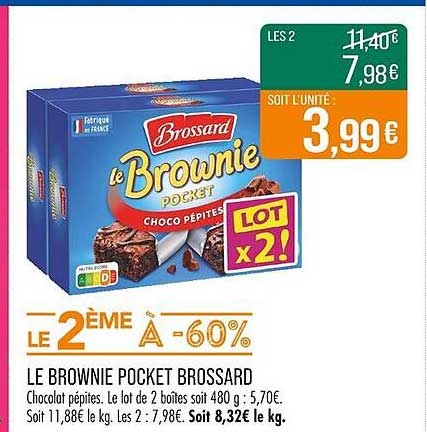 LE BROWNIE POCKET BROSSARD