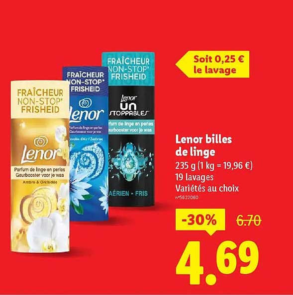 Lenor billes de linge