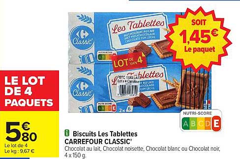 Les Tablettes Carrefour Classic