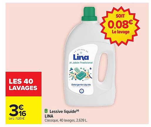 Lessive liquide Lina