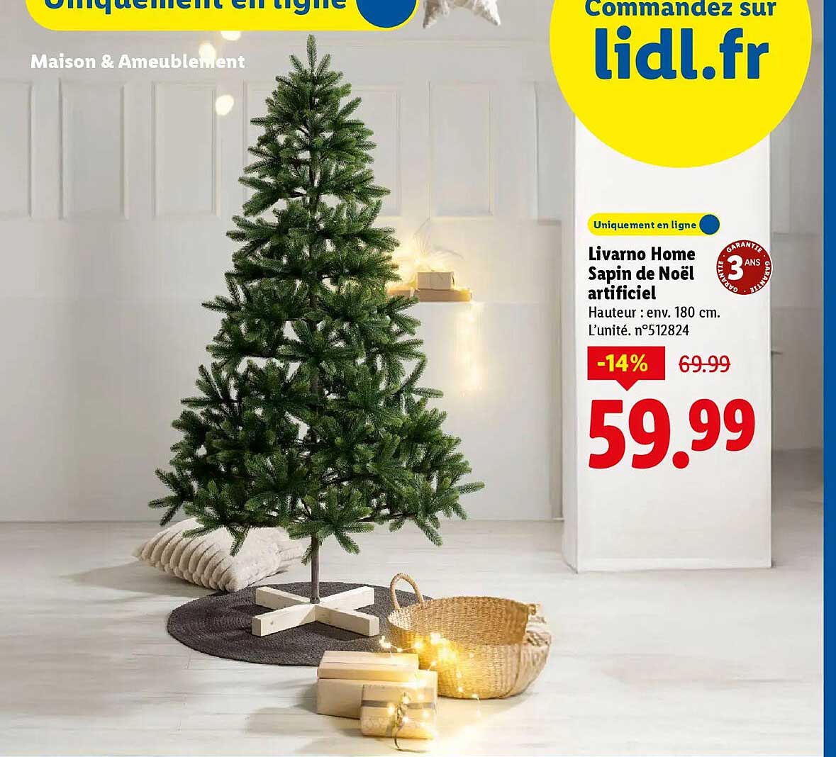 Livarno Home Sapin de Noël artificiel