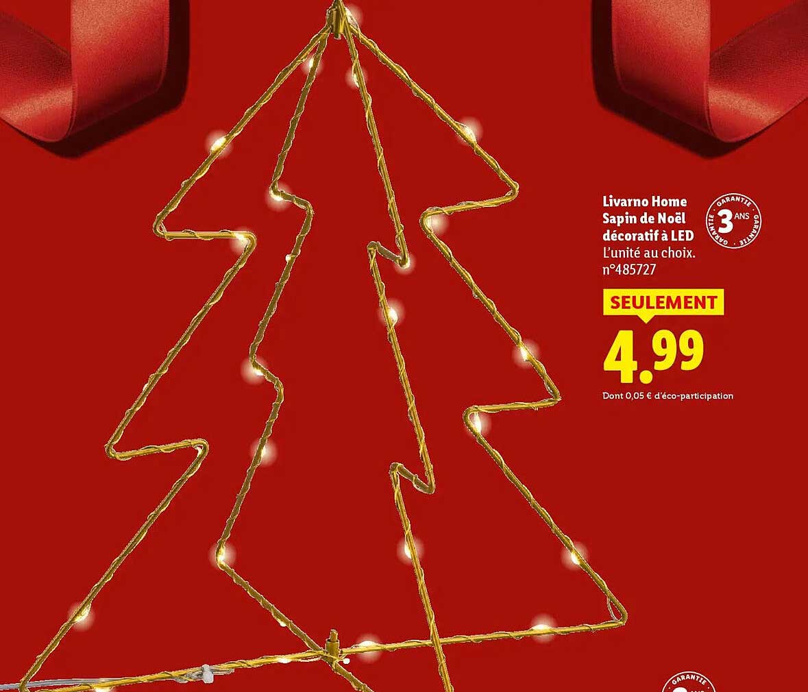 Livarno Home Sapin de Noël décoratif à LED