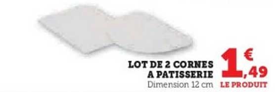 LOT DE 2 CORNES A PATISSERIE
