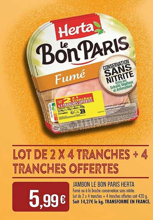LOT DE 2 X 4 TRANCHES + 4 TRANCHES OFFERTES