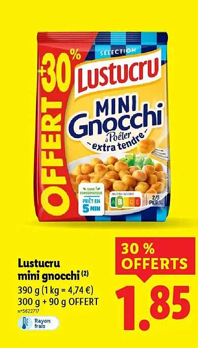 Lustucru mini gnocchi