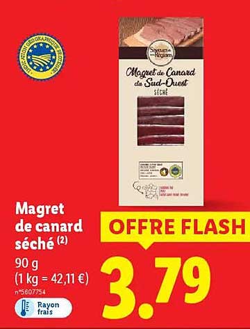 Magret de canard séché