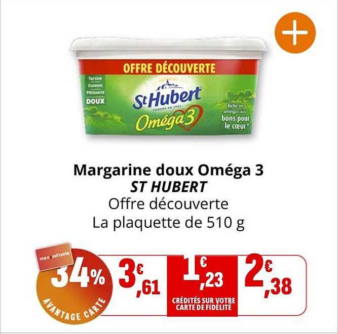 Margarine doux Oméga 3 ST HUBERT