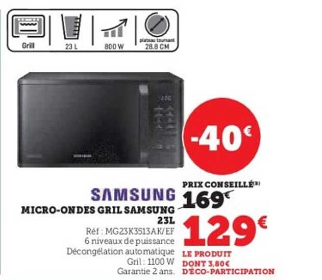 MICRO-ONDES GRIL SAMSUNG 23L