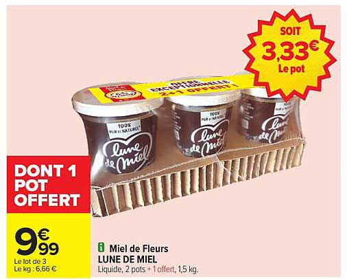 Miel de Fleurs LUNE DE MIEL