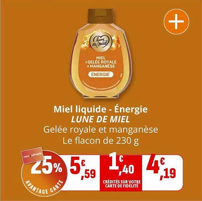 Miel liquide - Énergie LUNE DE MIEL