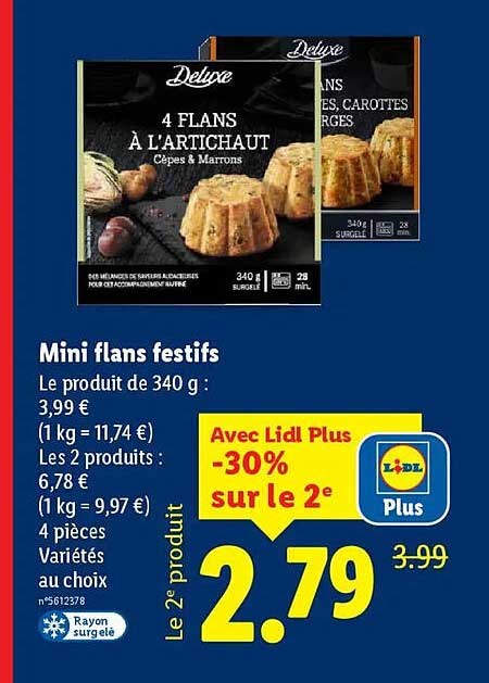 Mini flans festifs