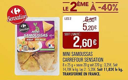 MINI SAMOUSSA CARREFOUR SENSATION