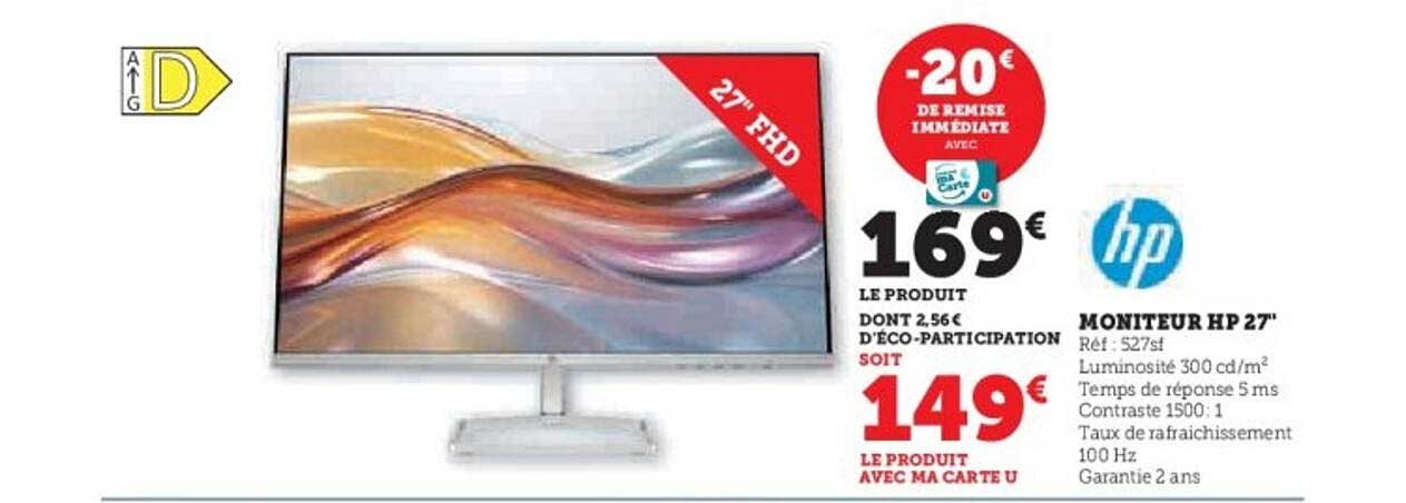 MONITEUR HP 27"