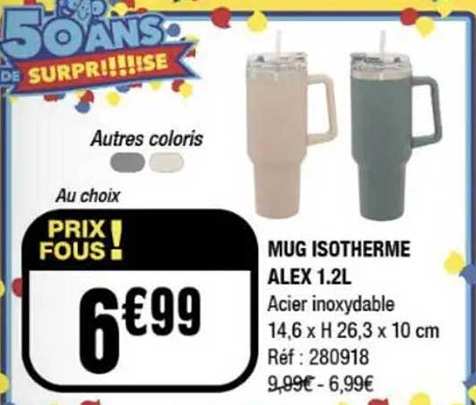 MUG ISOTHERME ALEX 1.2L