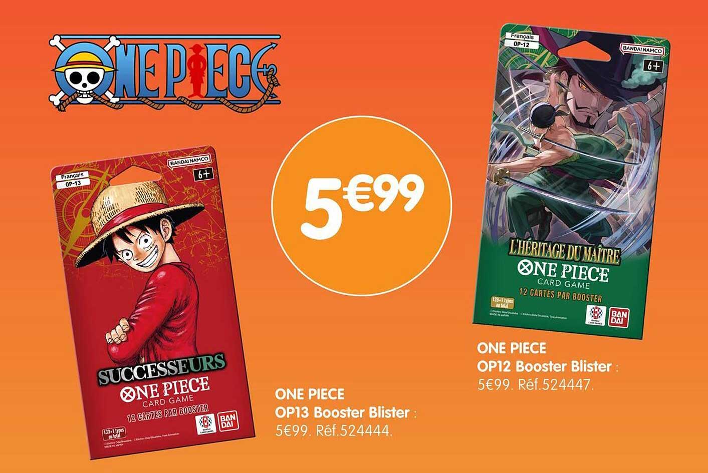 ONE PIECE OP13 Booster Blister : 5€99