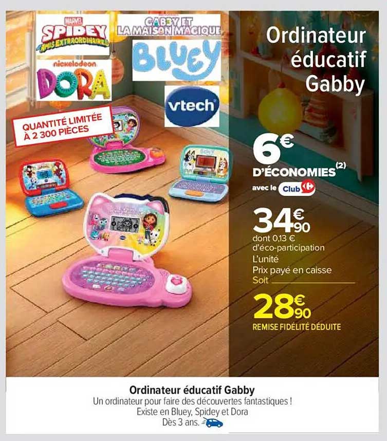 Ordinateur éducatif Gabby