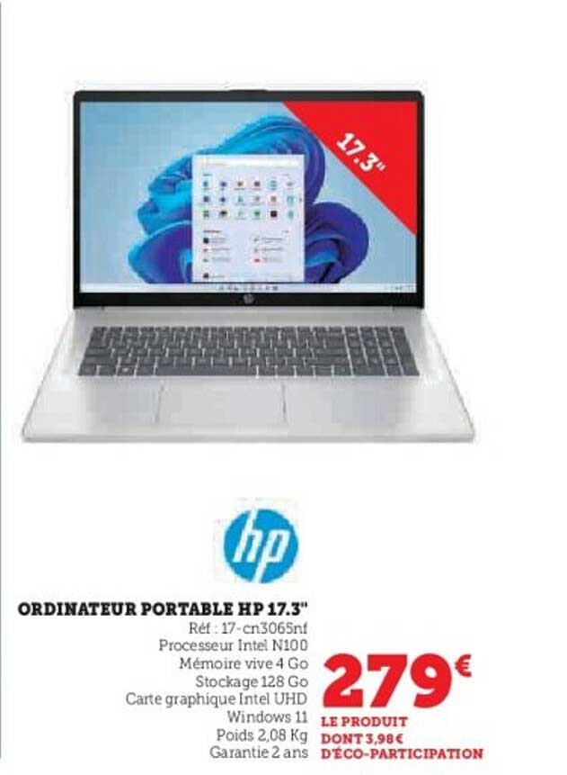 ORDINATEUR PORTABLE HP 17.3"