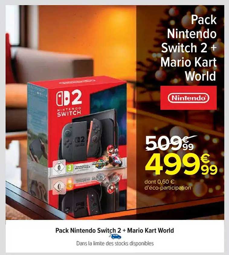 Pack Nintendo Switch 2 + Mario Kart World