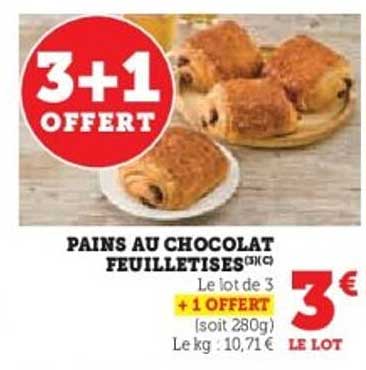 PAINS AU CHOCOLAT FEUILLETISES