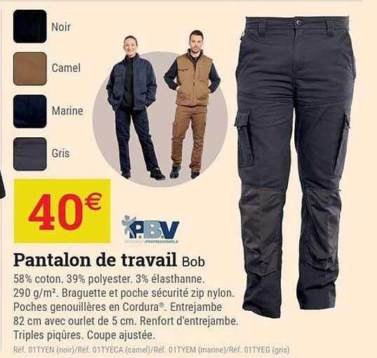 Pantalon de travail Bob