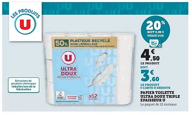 Papier Toilette Ultra Doux Triple Épaisseur