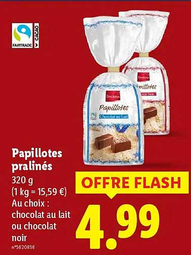 Papillotes pralinés