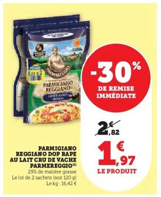 PARMIGIANO REGGIANO DOP RAPE AU LAIT CRU DE VACHE PARMEREGGIO