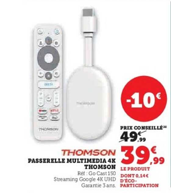 PASSERELLE MULTIMEDIA 4K THOMSON