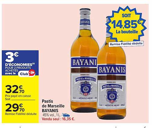 Pastis de Marseille BAYANIS