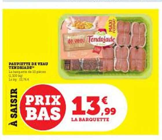 Paupiette de veau "Tendriade"