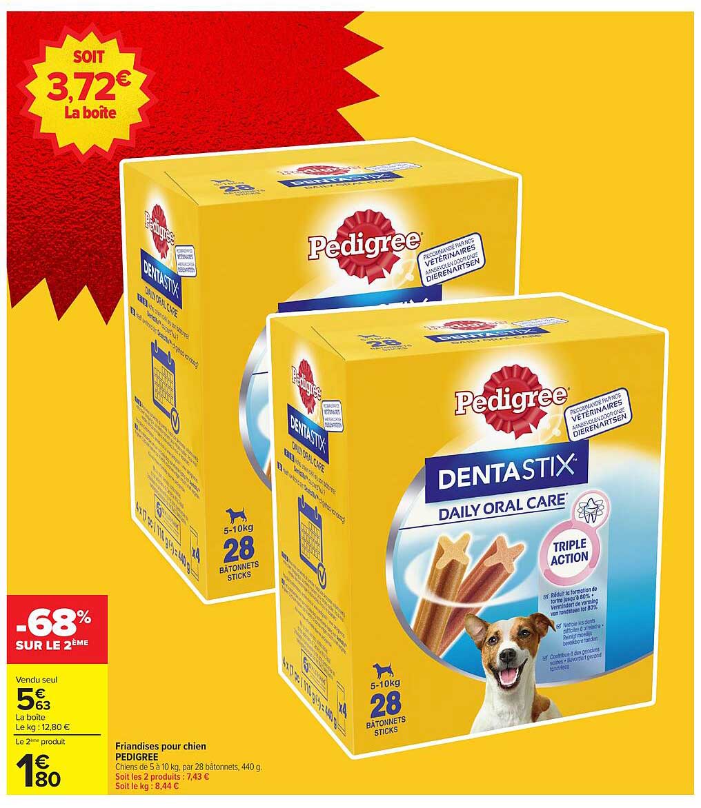 Période de promotion Pedigree DentaStix