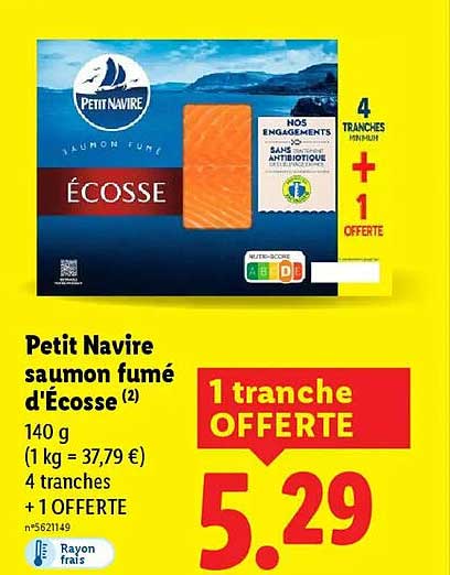 Petit Navire saumon fumé d'Écosse