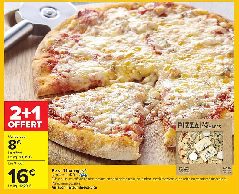Pizza 4 fromages