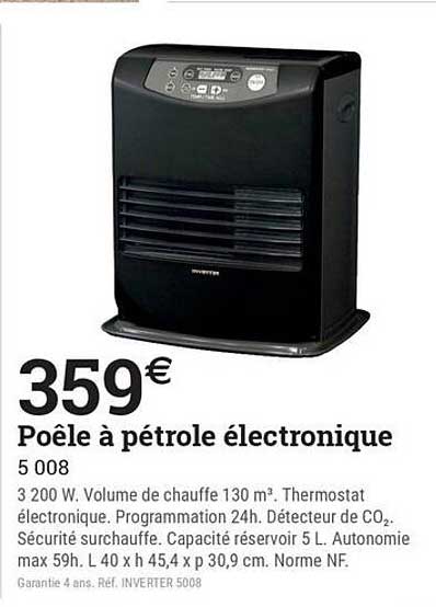 Poêle à pétrole électronique