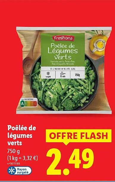 Poêlée de légumes verts