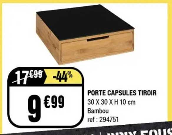 PORTE CAPSULES TIROIR