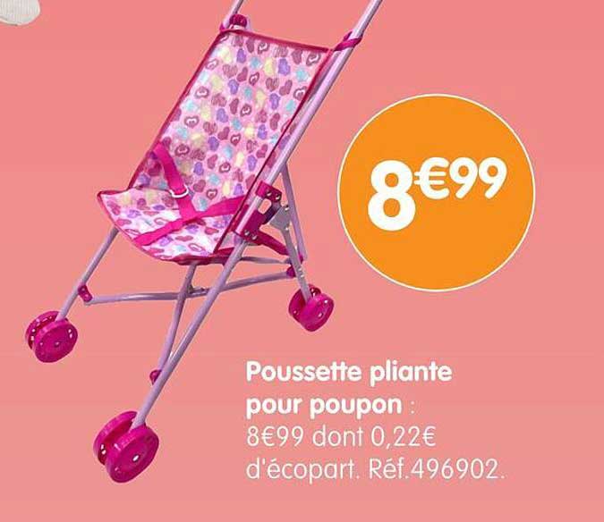 Poussette pliante pour poupon