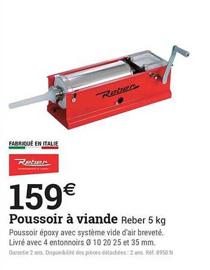 Poussoir à viande Reber 5 kg