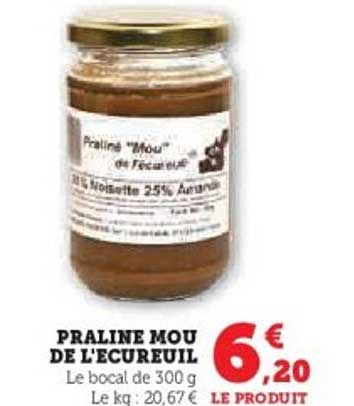 PRALINE MOU DE L'ECUREUIL