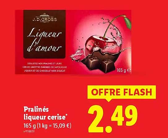 Pralinés liqueur cerise