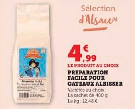 PRÉPARATION FACILE POUR GATEAUX ALBISSER