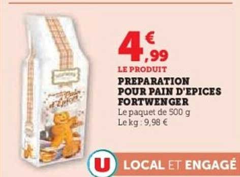 PRÉPARATION POUR PAIN D'ÉPICES FORTWENGER