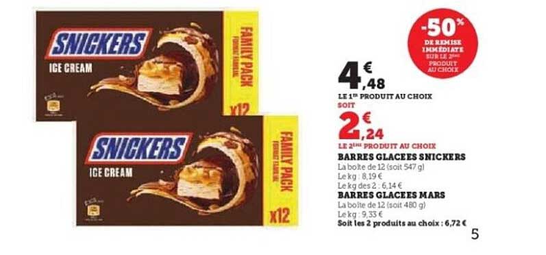 Promotion Snickers Ice Cream