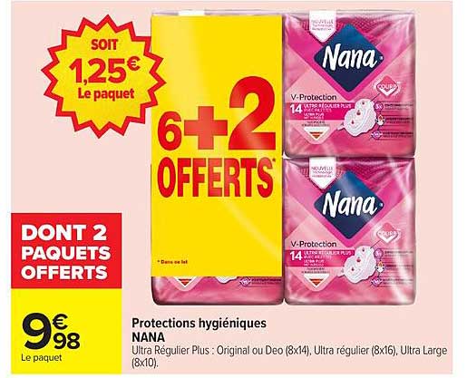 Protections hygiéniques NANA