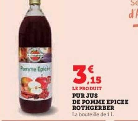 PUR JUS DE POMME EPICEE ROTHGERBER