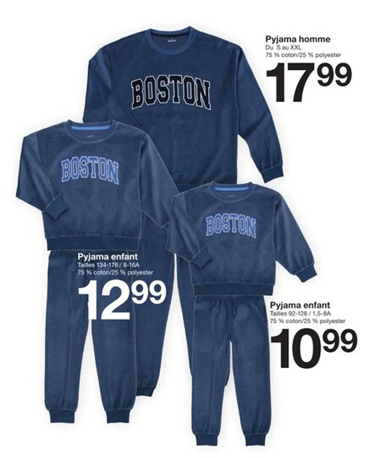 Pyjama homme et enfant