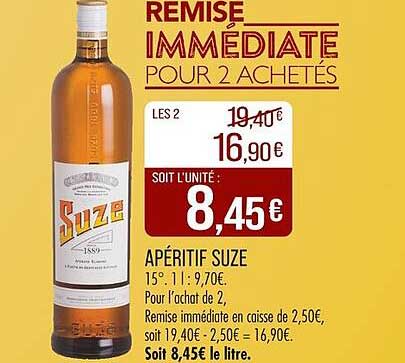 REMISÉE IMMÉDIATE POUR 2 ACHETÉS