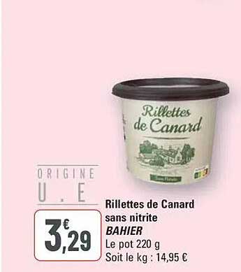 Rillettes de Canard sans nitrite