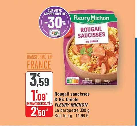 Rougail saucisses & Riz Créole