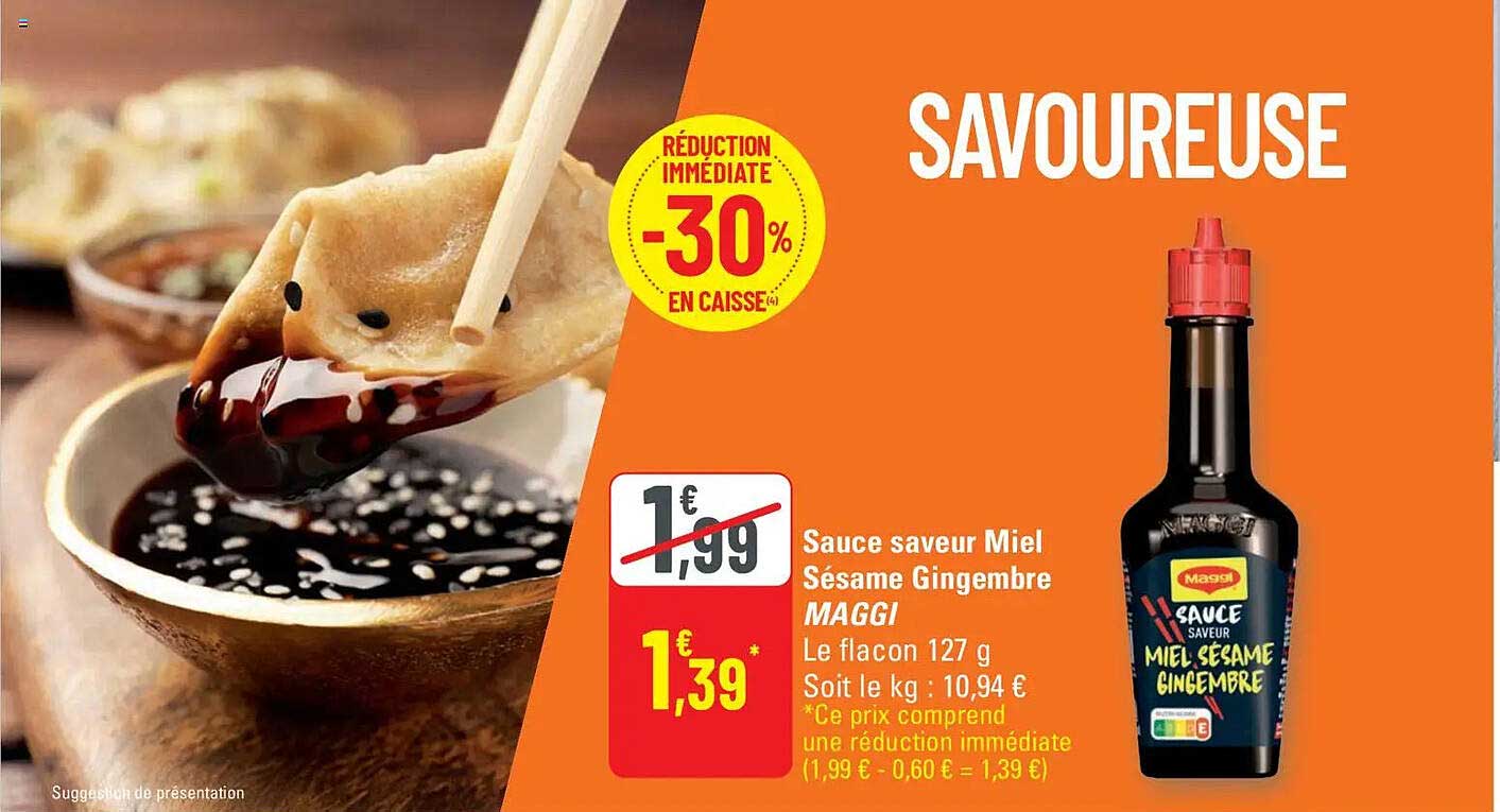 Sauce saveur Miel Sésame Gingembre MAGGI
